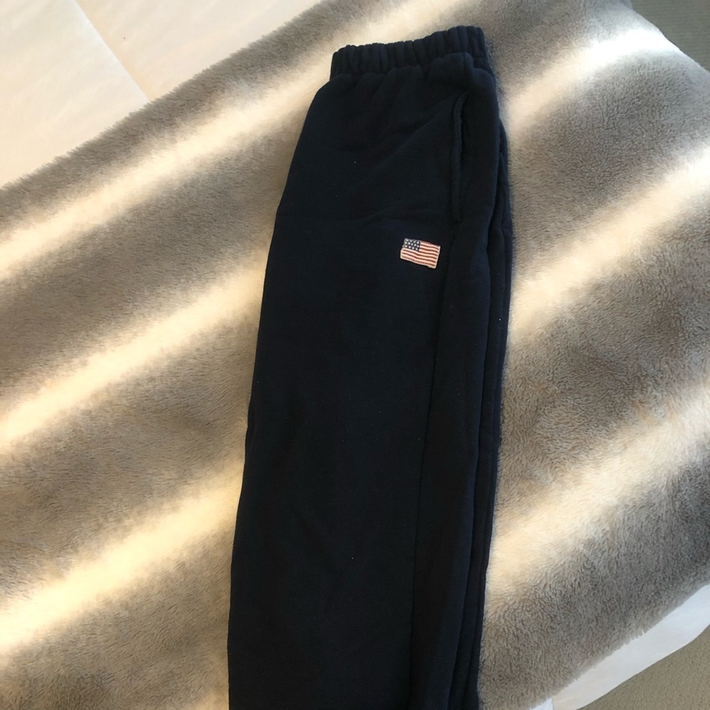 Brandy Melville navy American flag joggers
